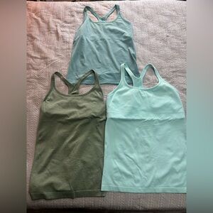 lululemon athletica Tank Tops in Green and Blue